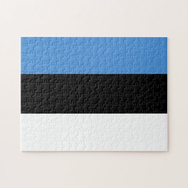 Estonia Flag Jigsaw Puzzle (Horizontal)