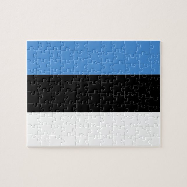 Estonia Flag Jigsaw Puzzle (Horizontal)