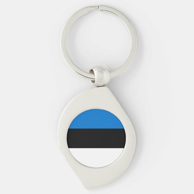 Estonia Flag Keychain (Front)