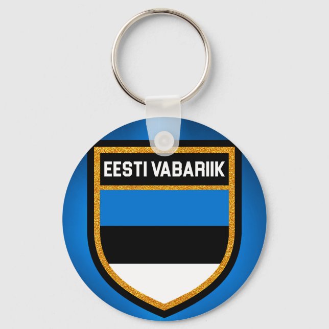 Estonia Flag Keychain (Front)