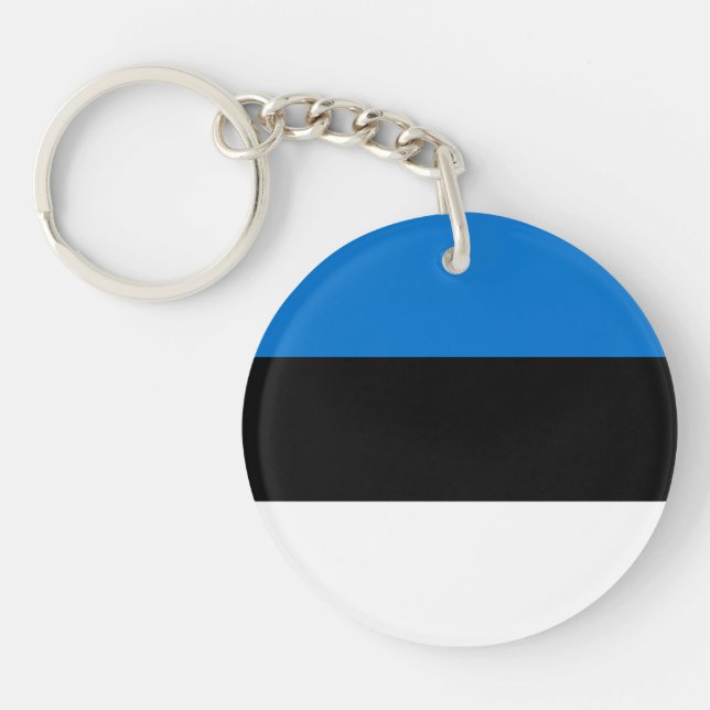 Estonia Flag Keychain (Front)