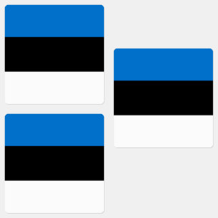 Estonia Flag Labels