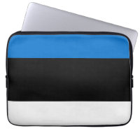 Estonia flag laptop sleeve