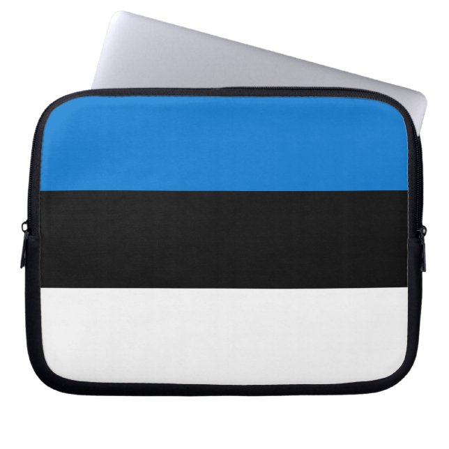 Estonia Flag Laptop Sleeve (Front)