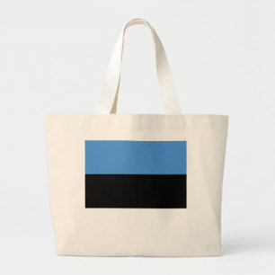 Estonia Flag Large Tote Bag