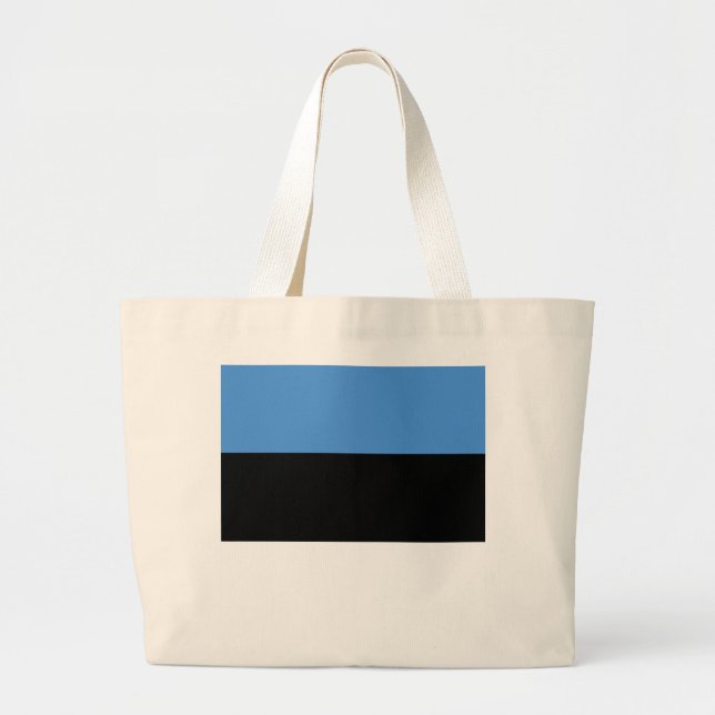 Estonia Flag Large Tote Bag (Front)