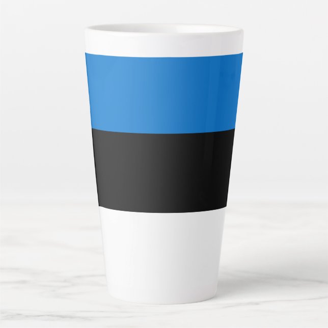 Estonia flag latte mug (Front)