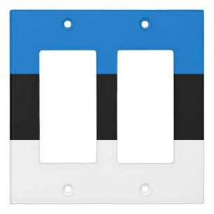 Estonia flag light switch cover