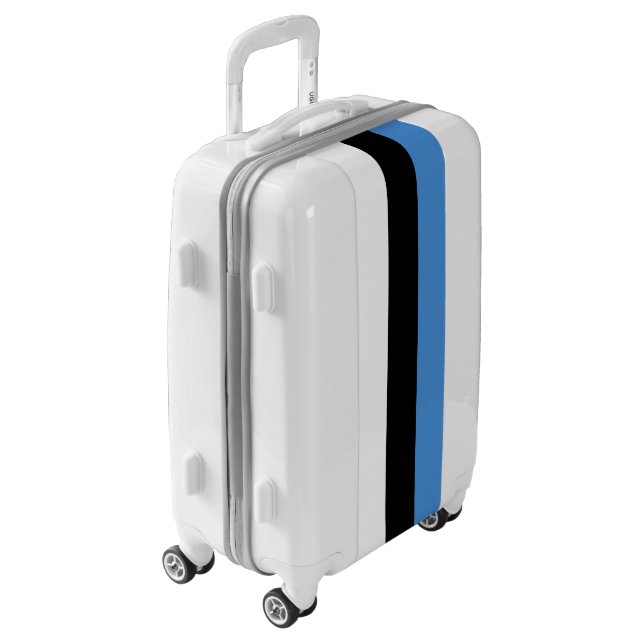 Estonia Flag Luggage (Rotated Left)