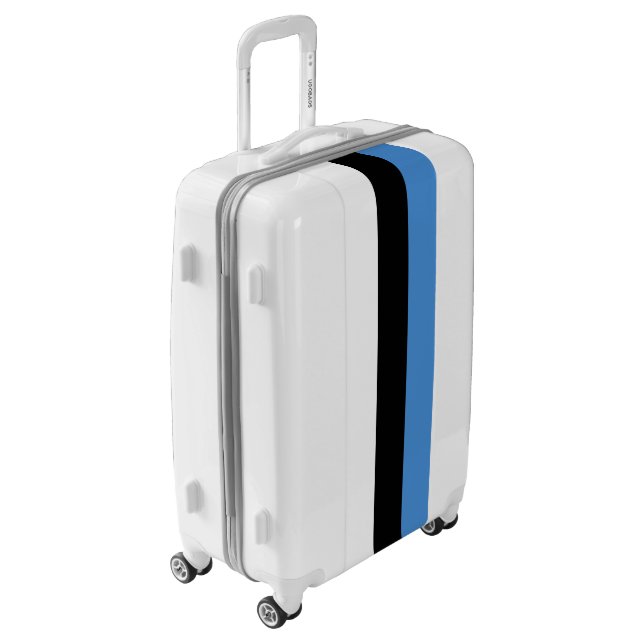 Estonia Flag Luggage (Rotated Left)