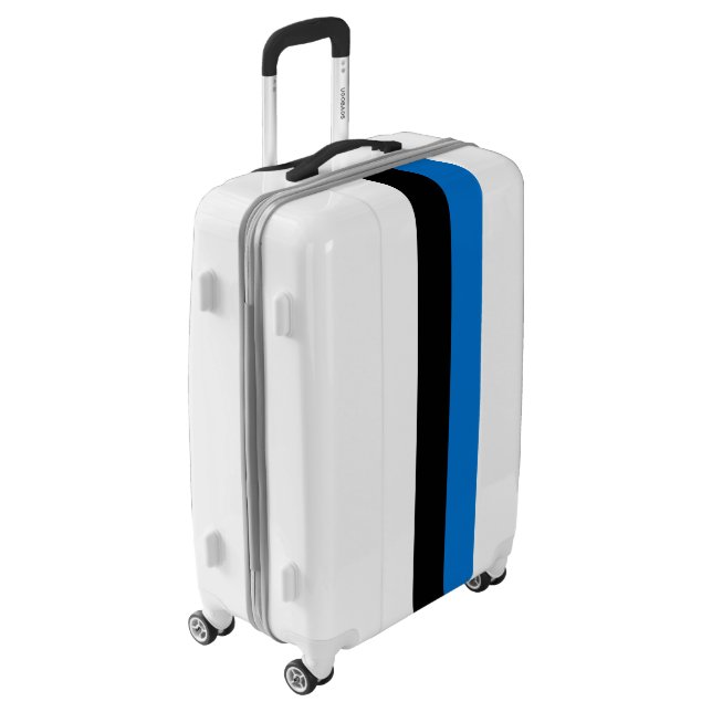 Estonia Flag Luggage (Rotated Left)
