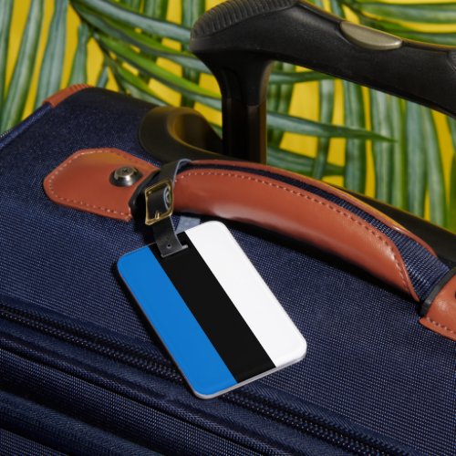 Estonia flag luggage tag