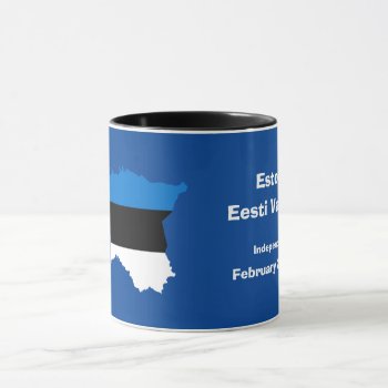 Estonia Flag Map Mug by Azorean at Zazzle