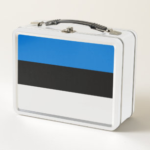 Estonia flag metal lunch box