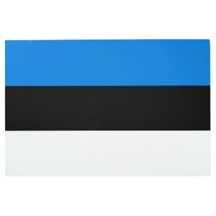 Estonia flag metal print