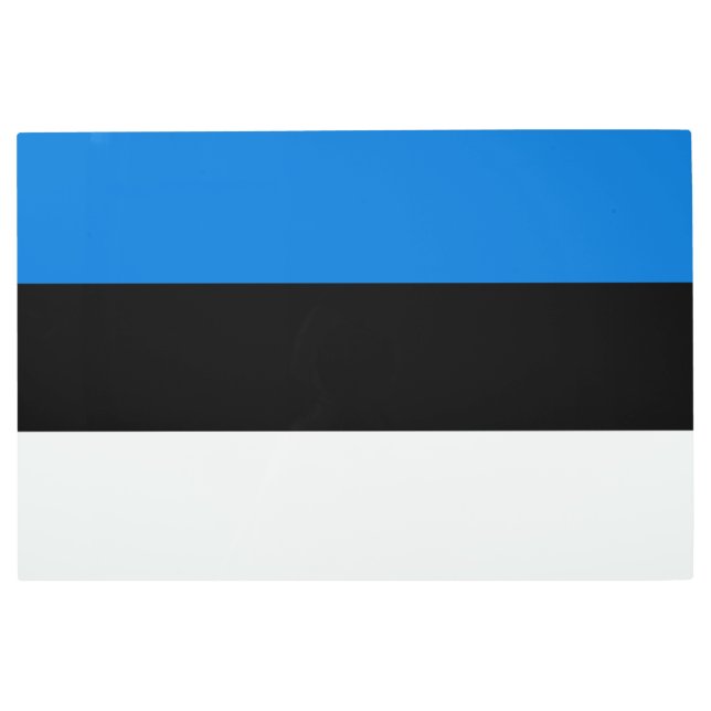 Estonia flag metal print (Front)