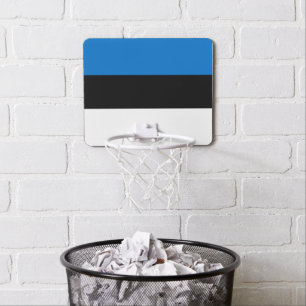 Estonia flag mini basketball hoop