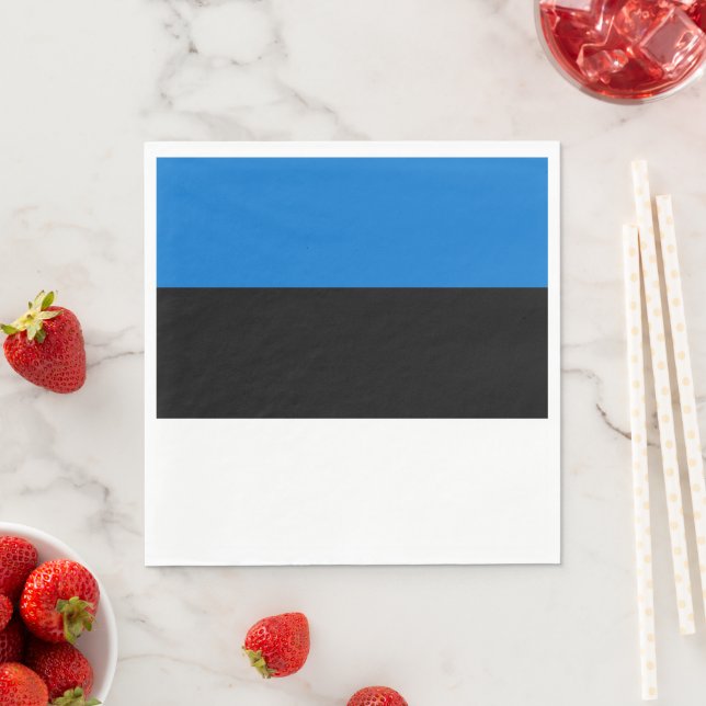 Estonia flag napkins (Insitu)