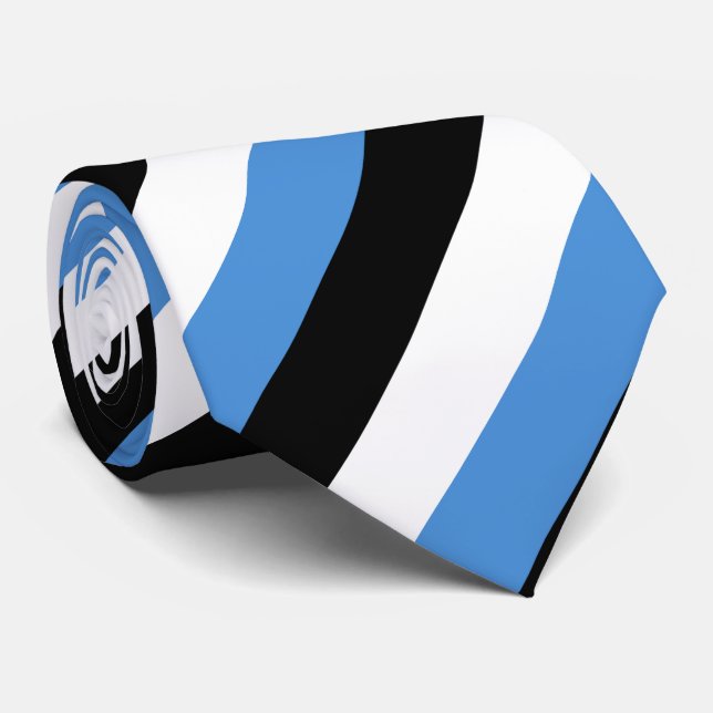 Estonia Flag Neck Tie (Rolled)