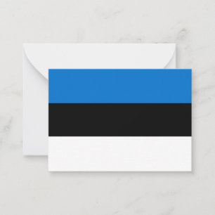 Estonia flag note card