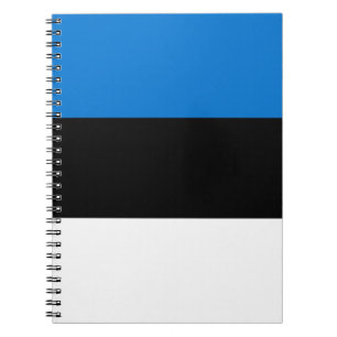 Estonia flag notebook