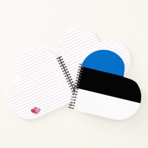 Estonia flag notebook