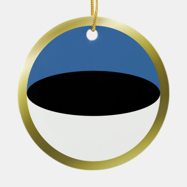 Estonia Flag Ornament (Front)