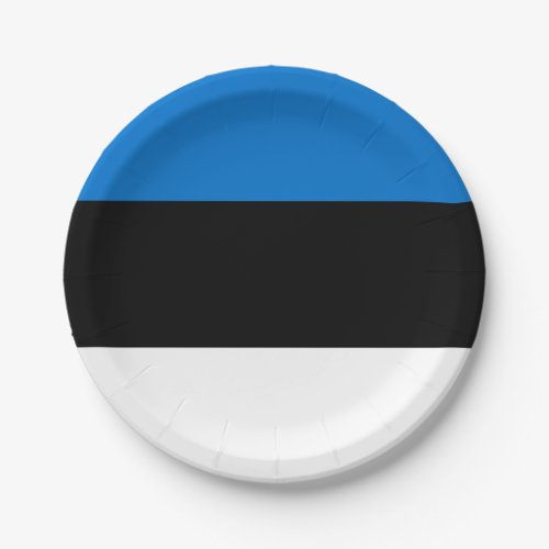 Estonia Flag Paper Plates