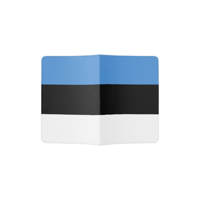 Estonia Flag Passport Holder (Opened)