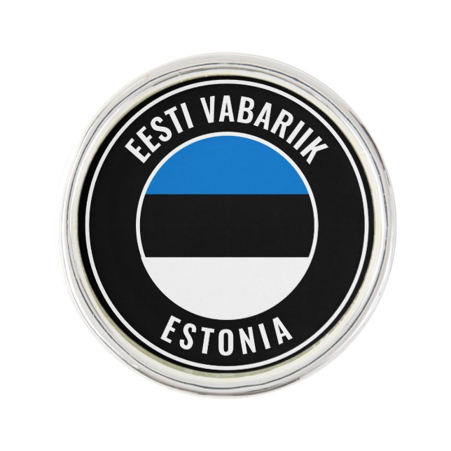 Estonia Flag Patriotic Lapel Pin (Front)