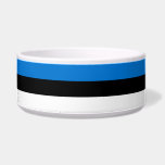 Estonia Flag Pet Bowl<br><div class="desc">Showcase your love for Estonia in your pet’s daily routine with this patriotic pet bowl featuring the flag of Estonia! This beautifully designed bowl combines practical pet care with national pride, making it the perfect addition to any Estonian household. Featuring the iconic blue, black, and white stripes of the Estonian...</div>