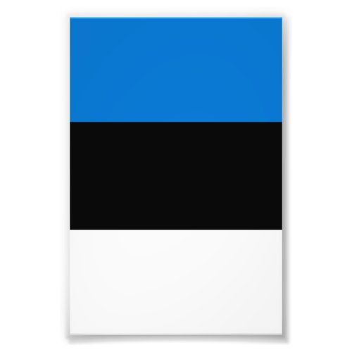 Estonia flag photo print