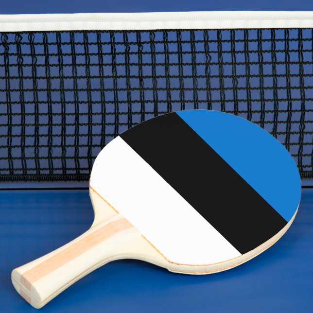 Estonia flag ping pong paddle (Insitu)