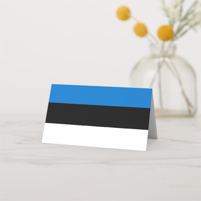 Estonia flag place card (Front)