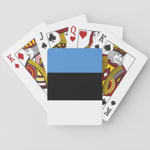 Estonia Flag Playing Cards