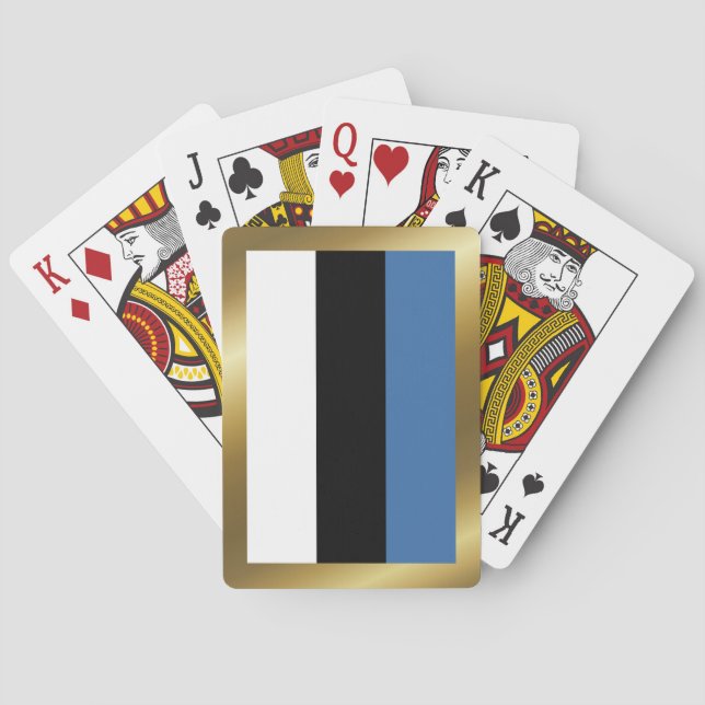 Estonia Flag Playing Cards (Back)
