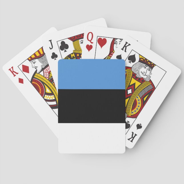 Estonia Flag Poker Cards (Back)