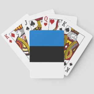 Estonia Flag Poker Cards