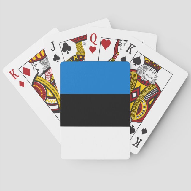 Estonia Flag Poker Cards (Back)