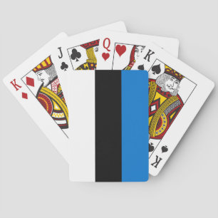Estonia Flag Poker Cards