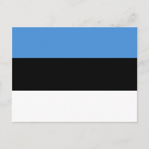 Estonia Flag Postcard