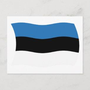 Estonia Flag Postcard