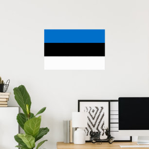 Estonia flag poster