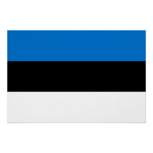 Estonia Flag Poster