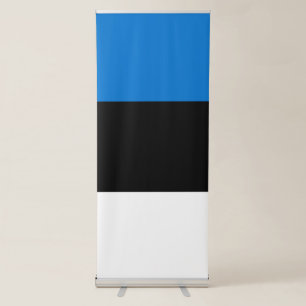 Estonia flag retractable banner