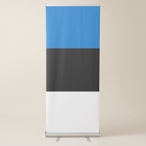 Estonia flag retractable banner