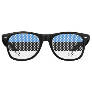 Estonia Flag Retro Sunglasses