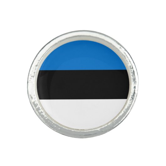 Estonia Flag Ring (Front)
