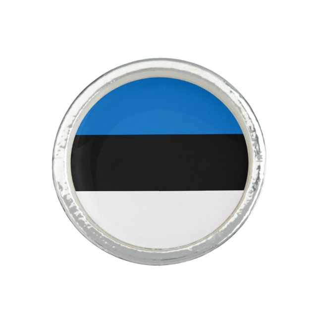 Estonia Flag Ring (Front)