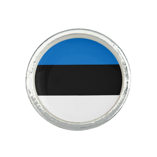 Estonia flag ring (Front)